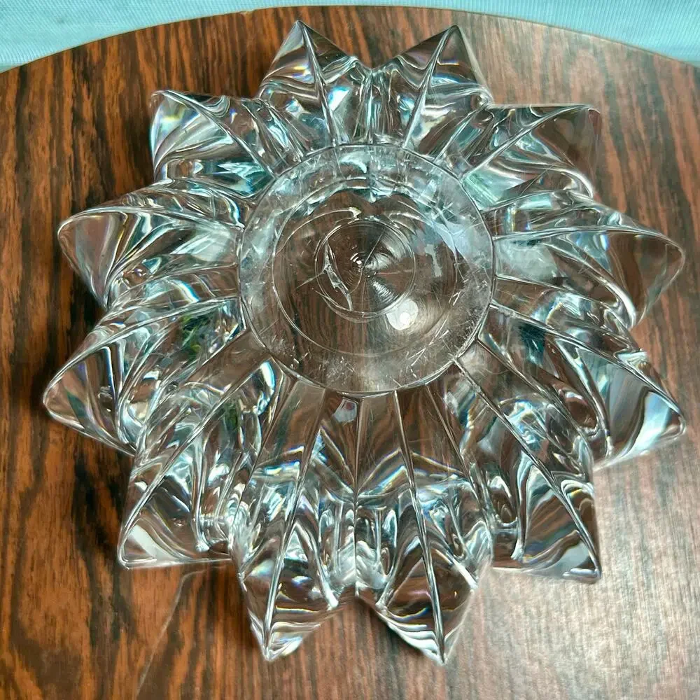 Vintage Judith Kruger Faceted Lucite Bowl – Grainware/Tiara Acrylic Centerpiece